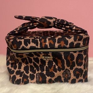 Victoria’s Secret Leopard Makeup Bag Cosmetic Case